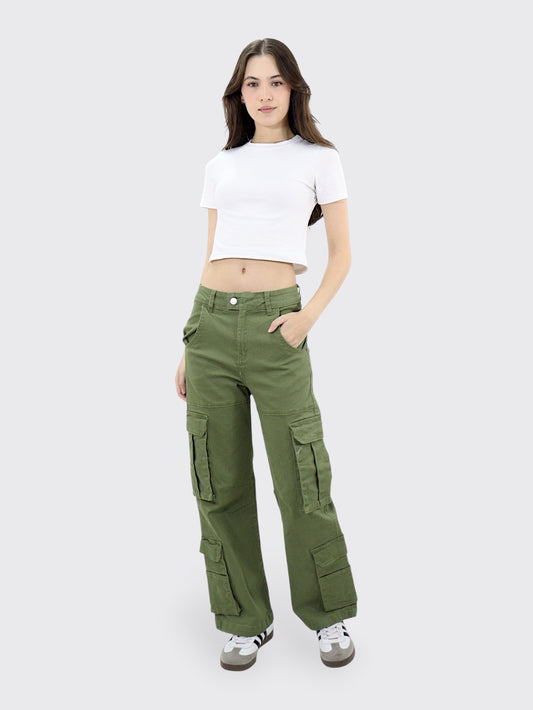 Pantalón Wide-Tiro Alto