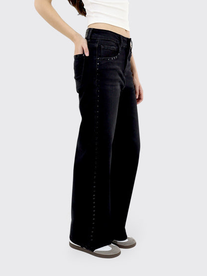 Jeans Wide-Tiro Alto