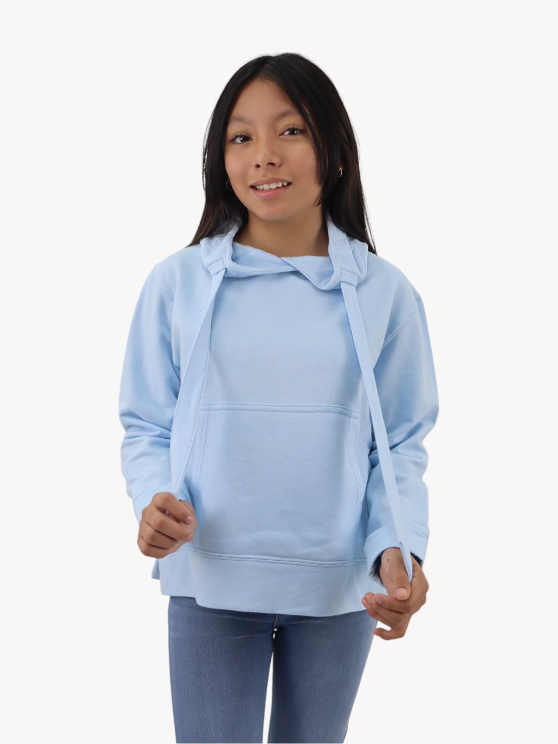 Sudadera con capucha azul