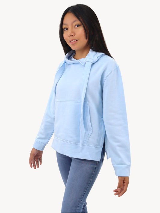 Sudadera con capucha azul