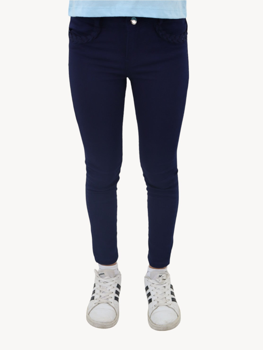 Jeans skinny de color azul marino