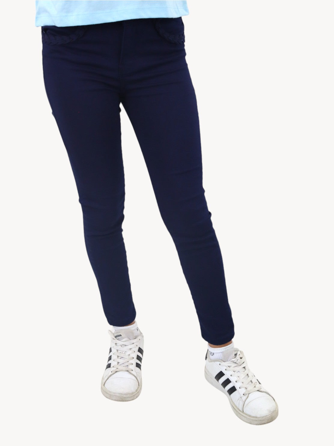 Jeans skinny de color azul marino