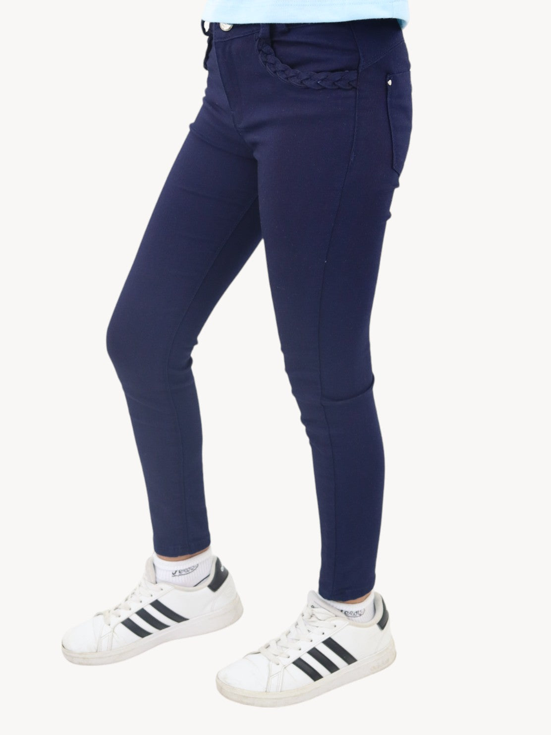 Jeans skinny de color azul marino