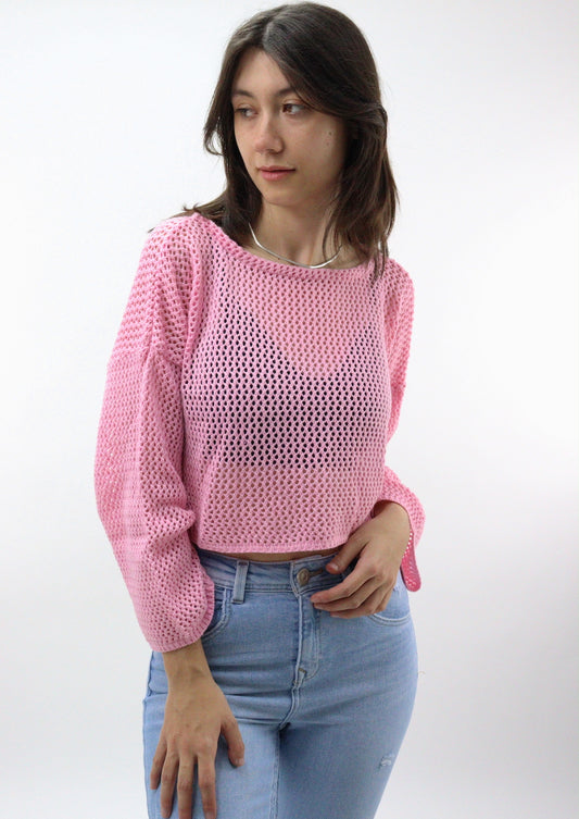 Suéter tejido de color rosa (NUEVA TEMPORADA)