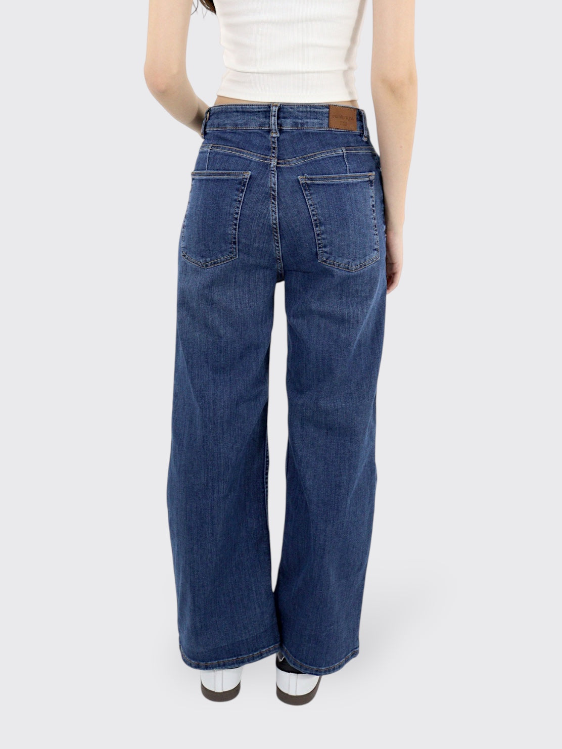 Jeans Wide-Tiro Alto