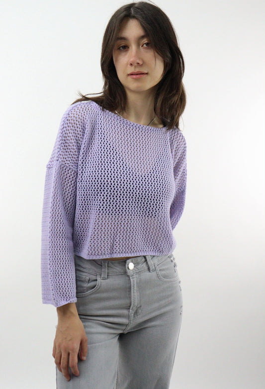 Suéter tejido de color lila (NUEVA TEMPORADA)