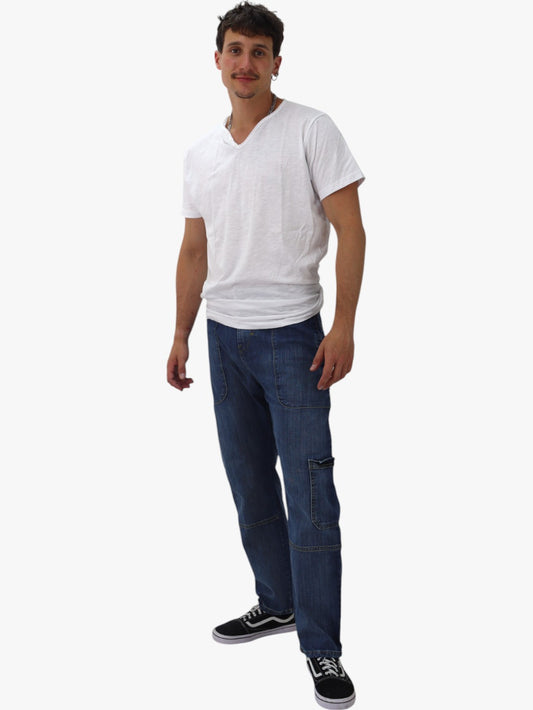 Jeans baggy azul oscuro