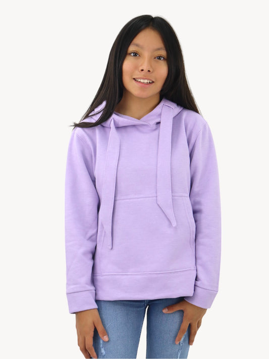 Sudadera con capucha lila