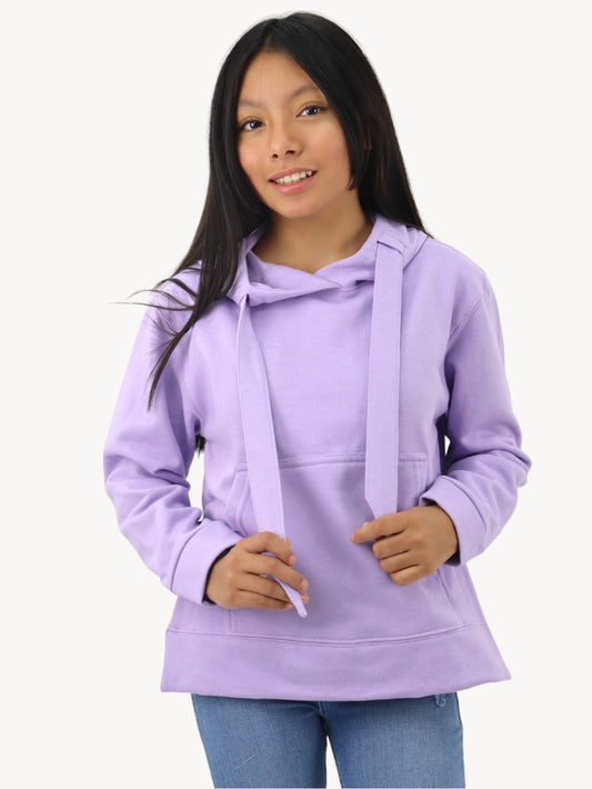 Sudadera con capucha lila