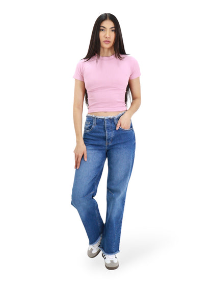 Jeans Baggy-Tiro Medio