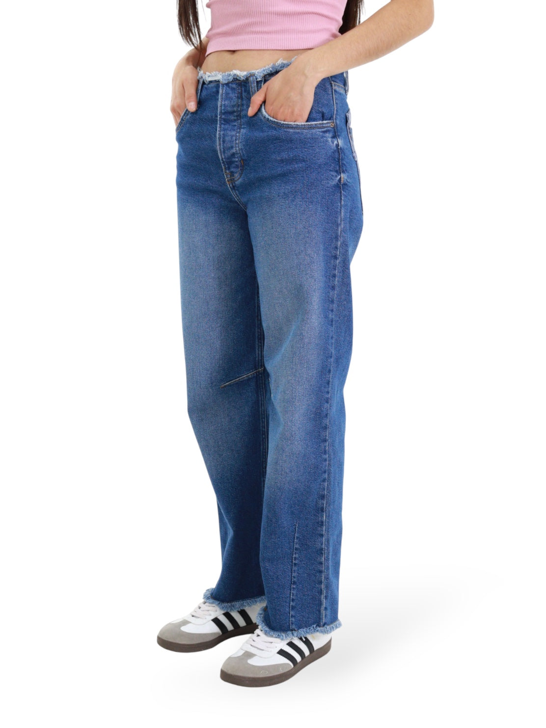 Jeans Baggy-Tiro Medio