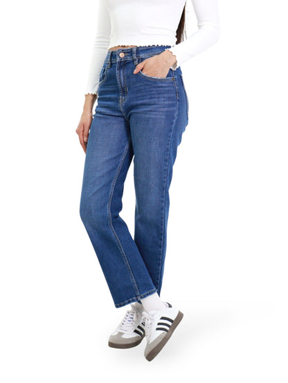 Jeans Recto-Tiro Alto