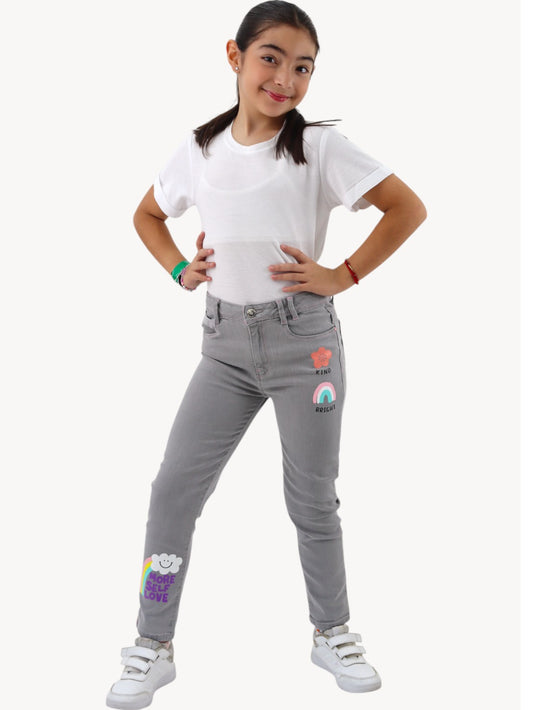 Jeans mom clasic rainbow