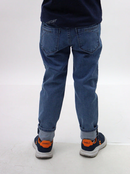 Jeans skinny azul medio