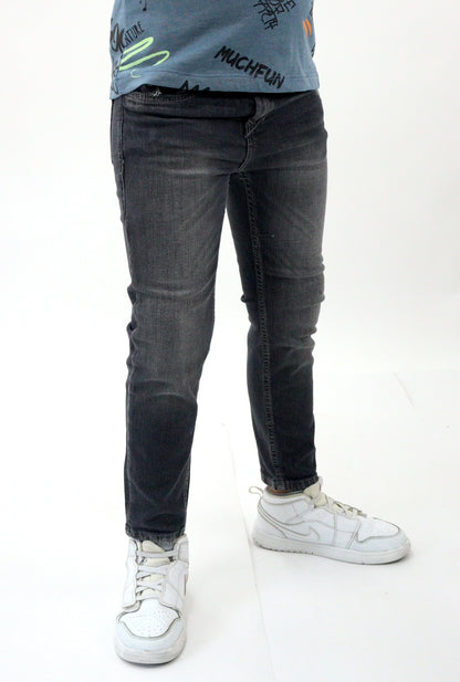 Jeans skinny de color gris oscuro