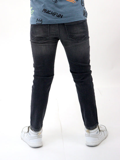 Jeans skinny de color gris oscuro