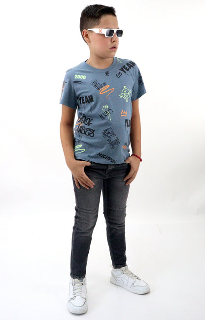 Jeans skinny de color gris oscuro