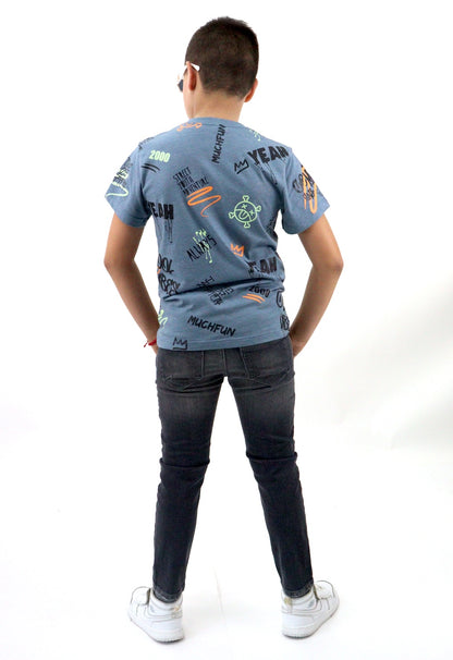 Jeans skinny de color gris oscuro