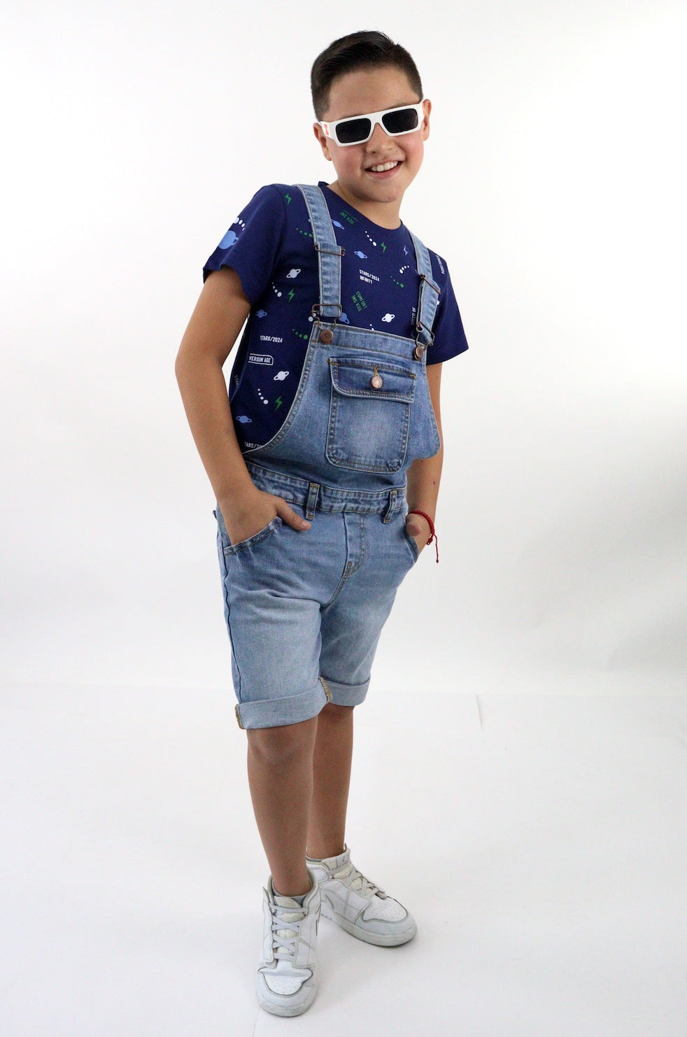 Peto/short azul medio