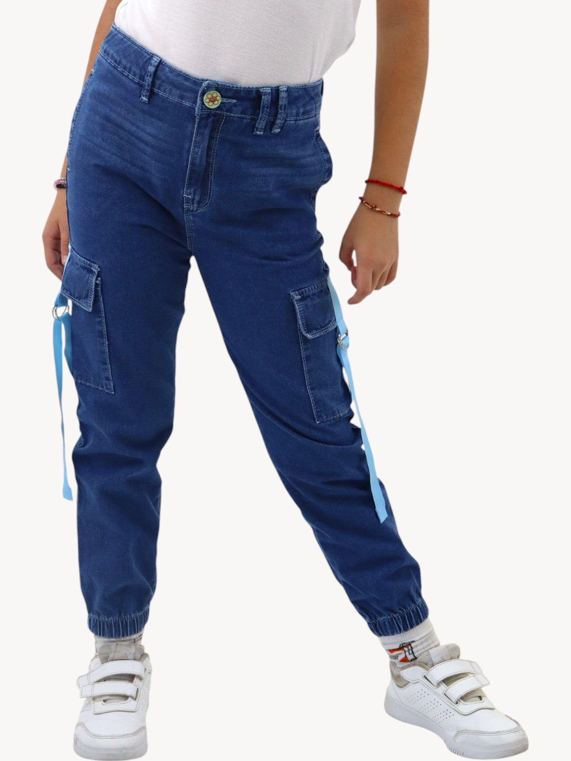 Jogger cargo azul oscuro