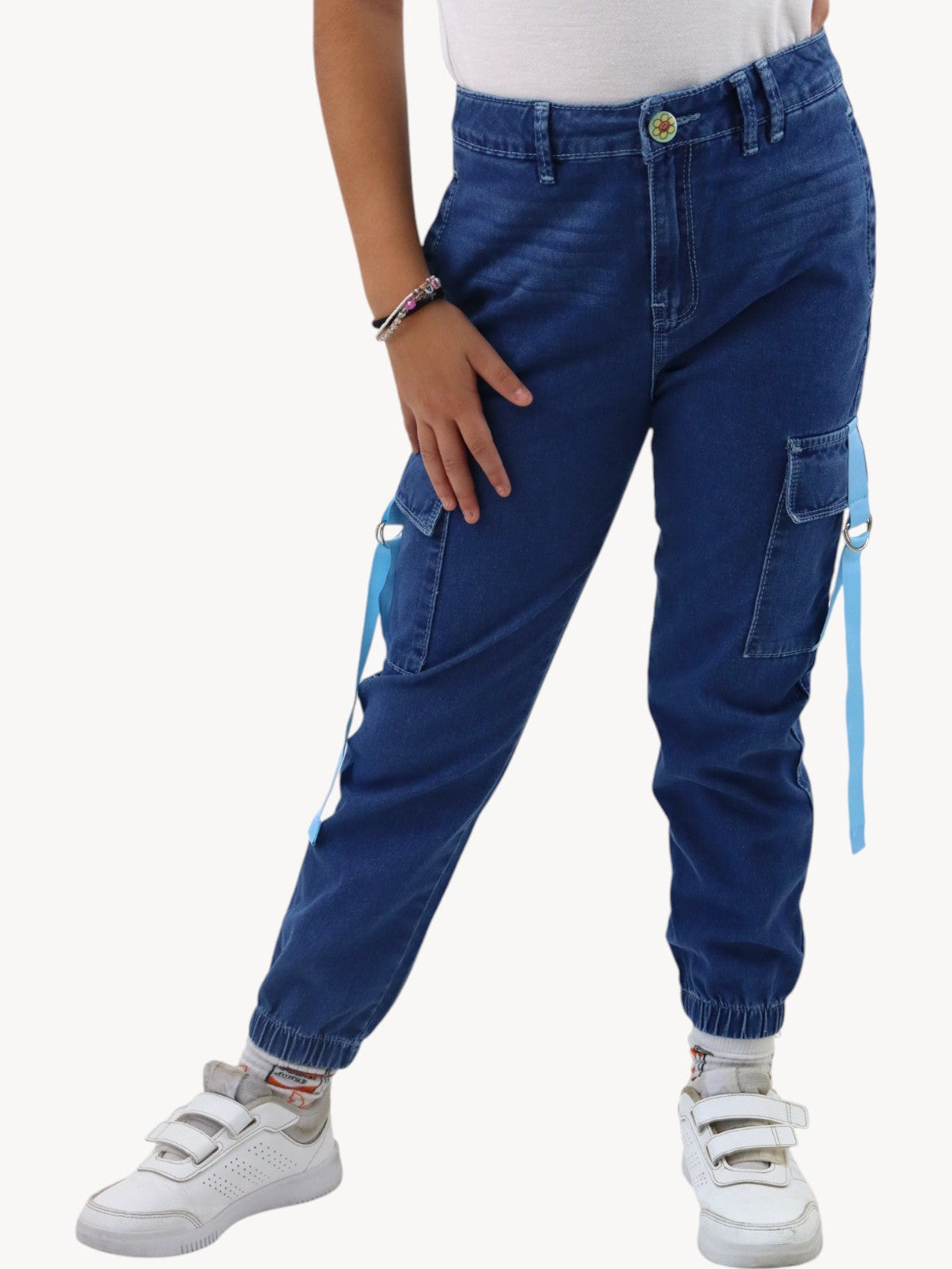 Jogger cargo azul oscuro