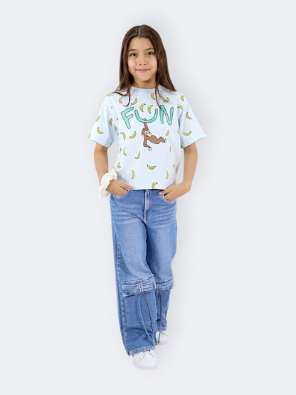 Jeans Wide Leg Cargo