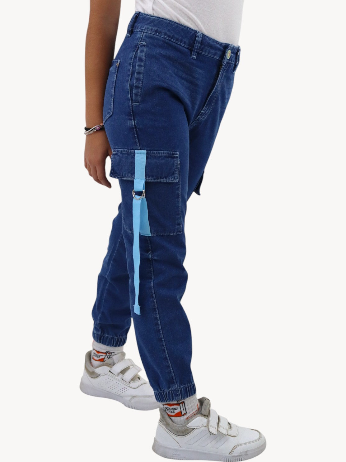 Jogger cargo azul oscuro