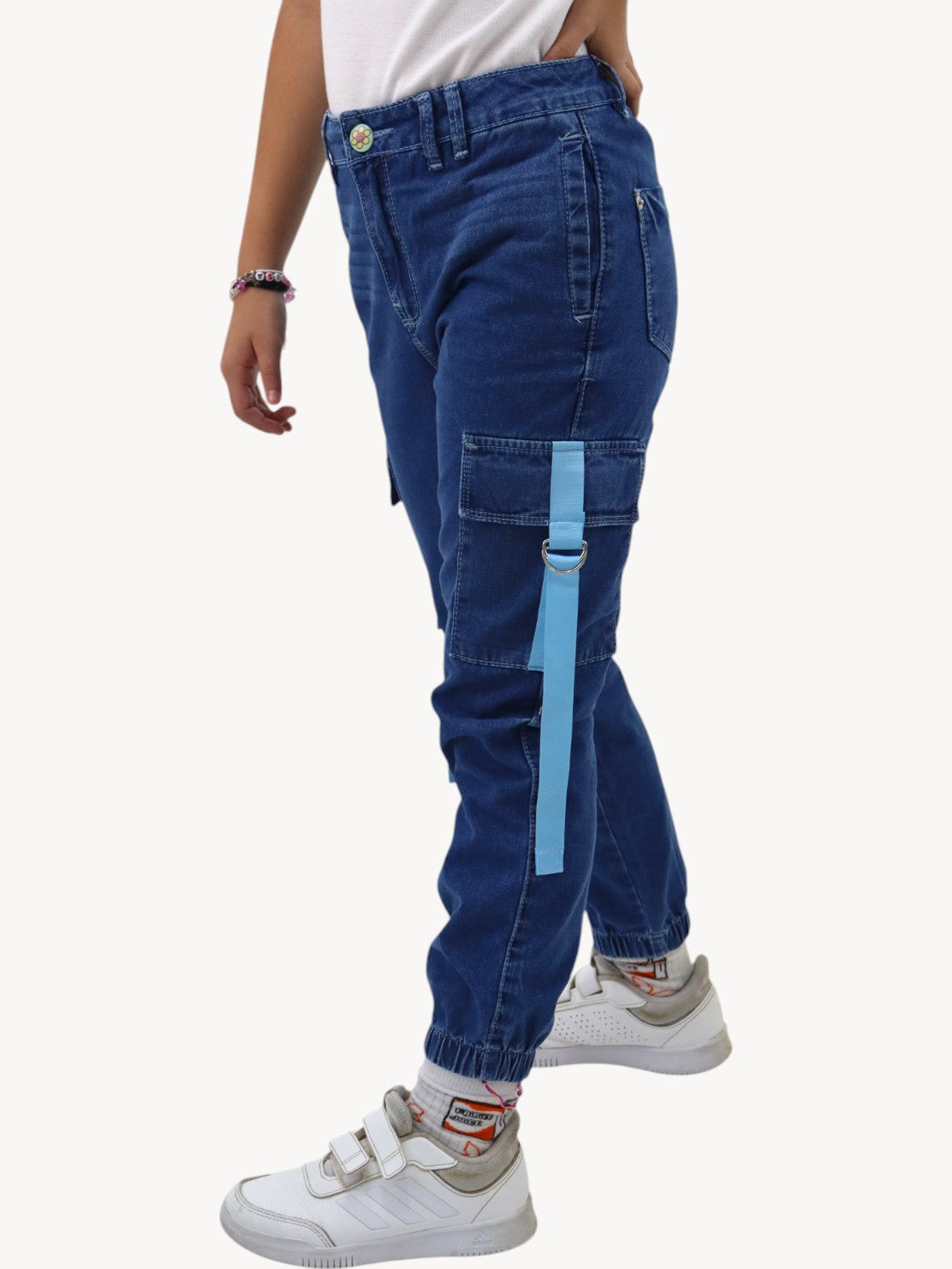 Jogger cargo azul oscuro