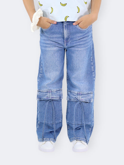 Jeans Wide Leg Cargo
