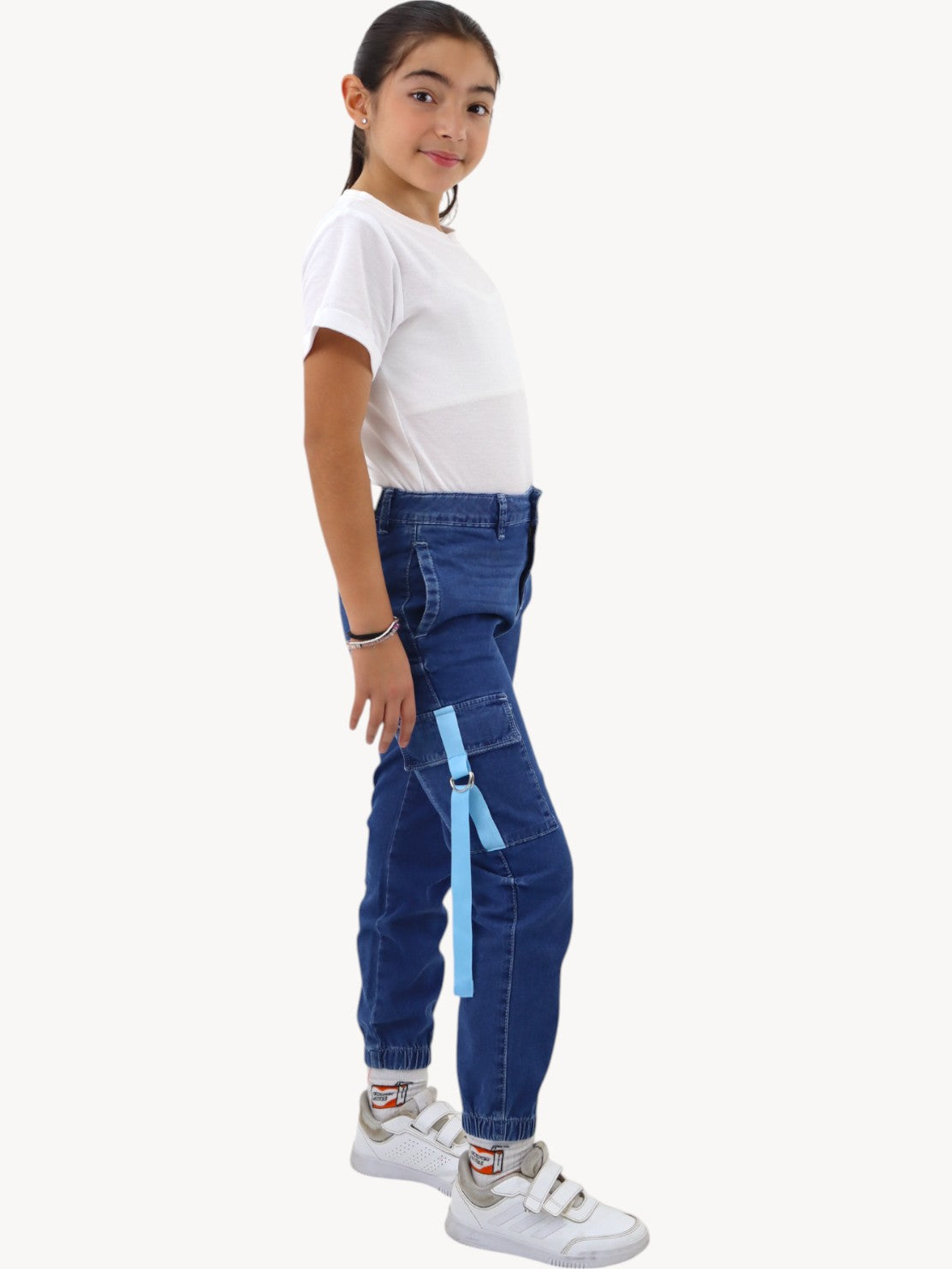 Jogger cargo azul oscuro