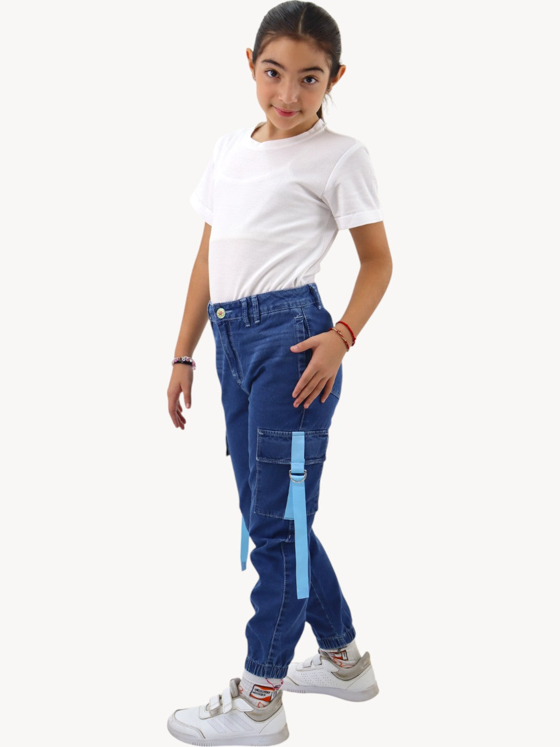 Jogger cargo azul oscuro