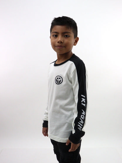 Playera smiley manga larga