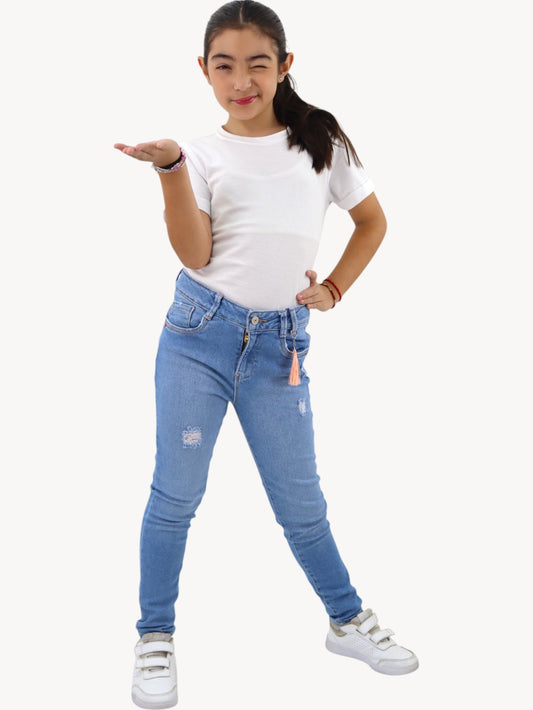 Jeans skinny de tiro alto