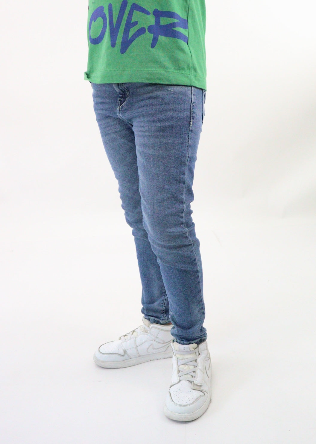 Jeans skinny azul medio
