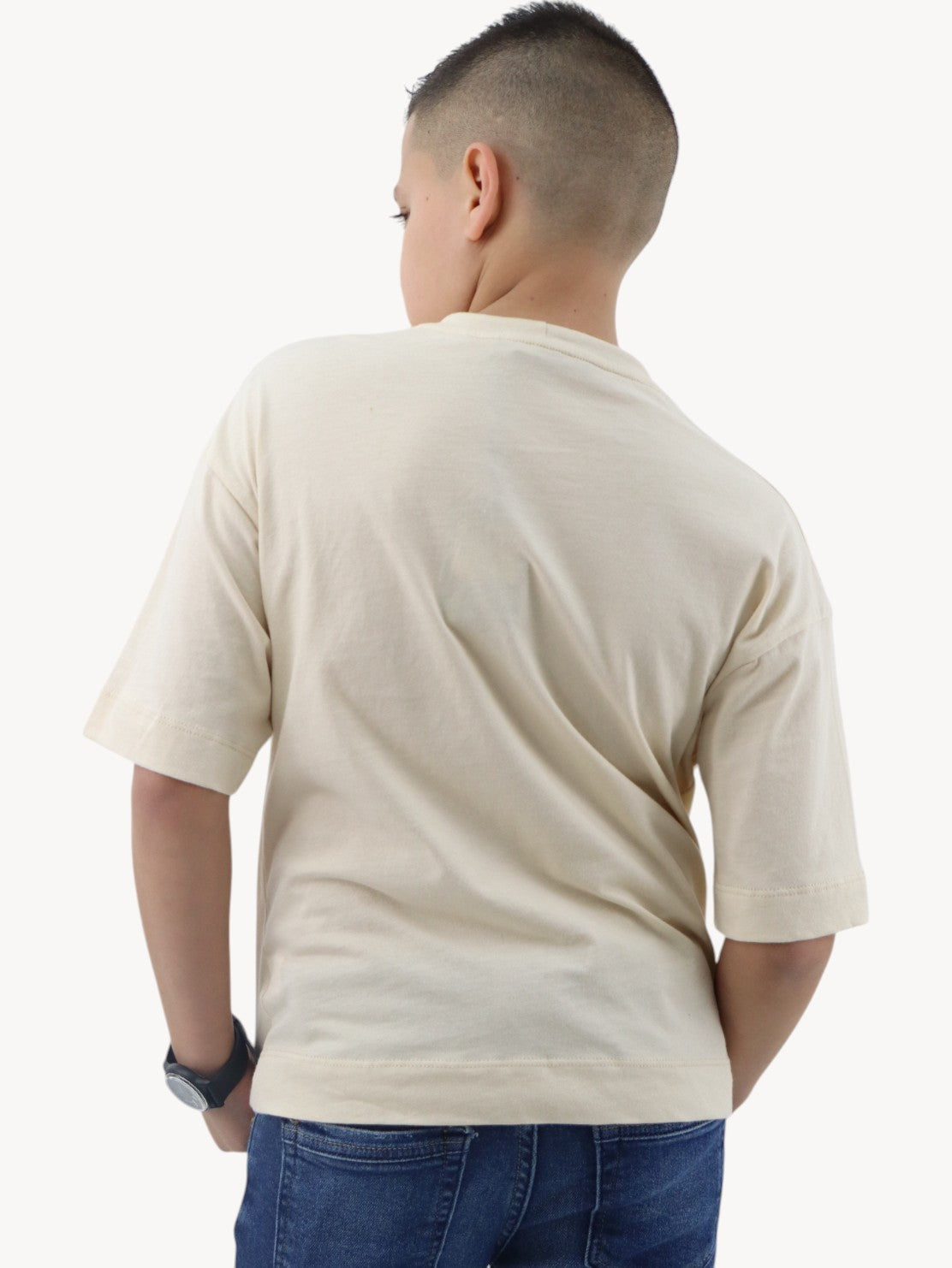 Playera oversize beige