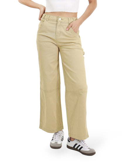 Pantalón Cargo-Tiro Alto