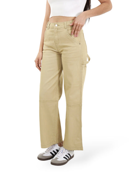 Pantalón Cargo-Tiro Alto