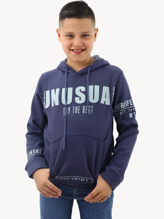 Sudadera con estampado y capucha