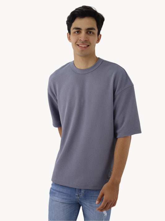 Playera oversize gris