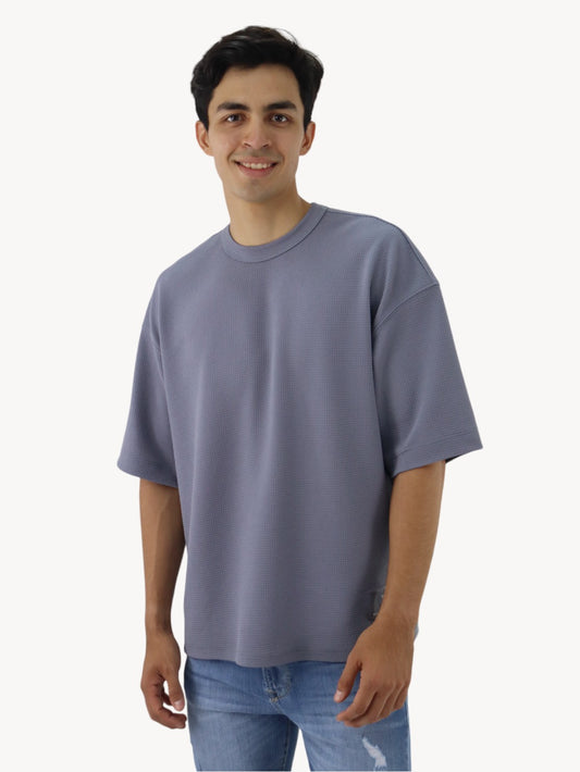 Playera oversize gris