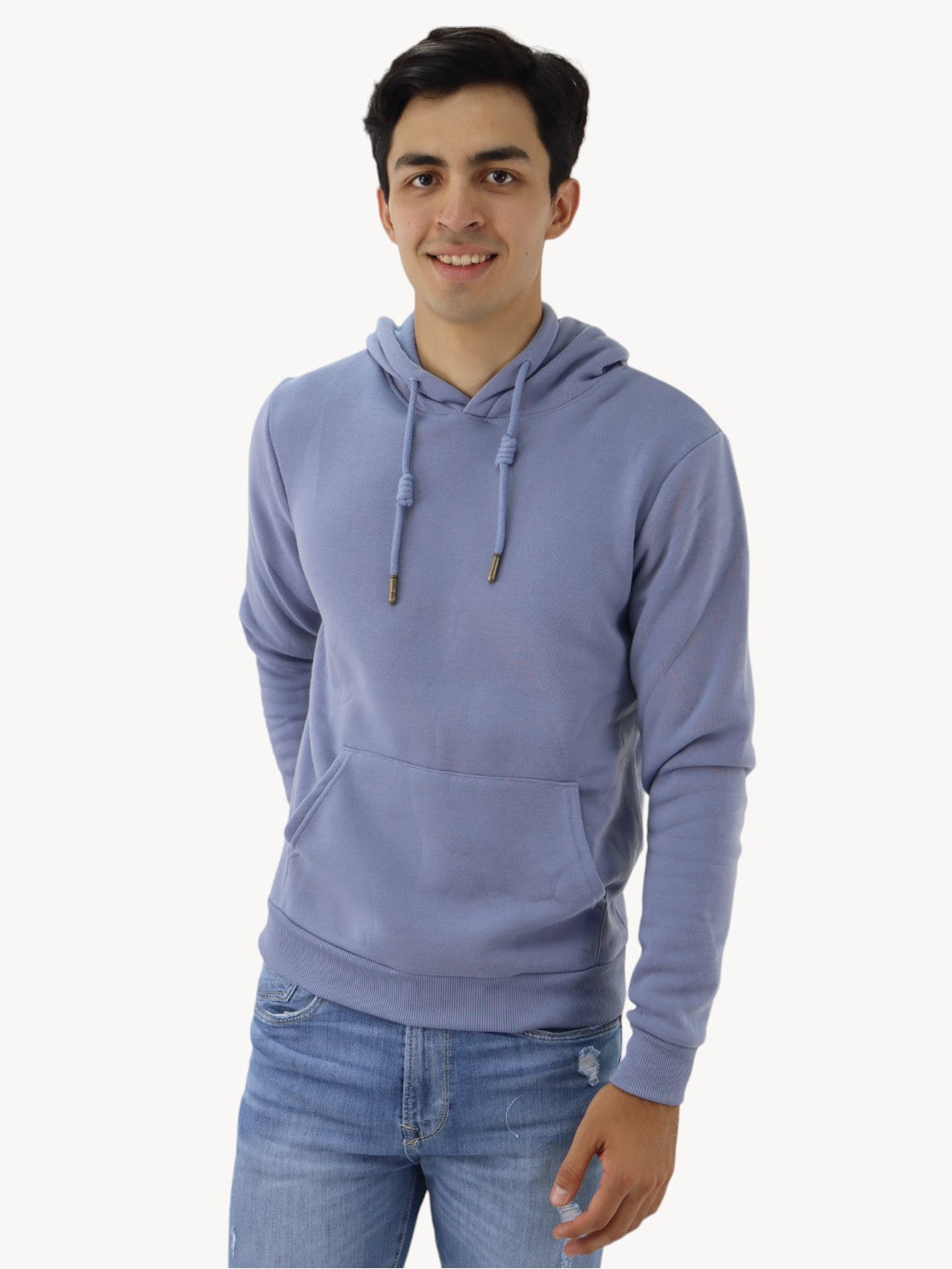 Hoodie unisex gris azulado