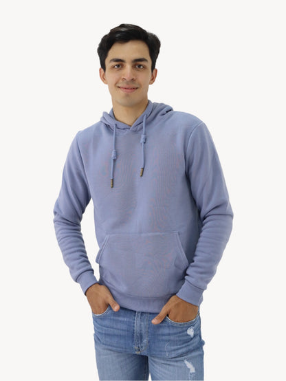 Hoodie unisex gris azulado