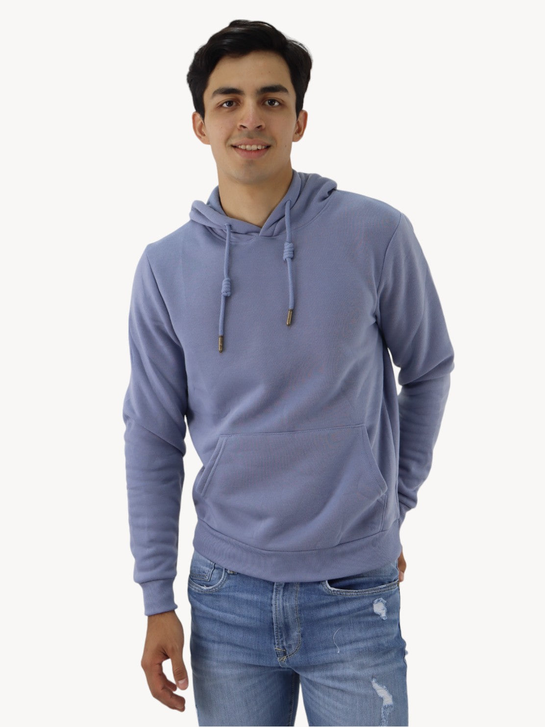 Hoodie unisex gris azulado