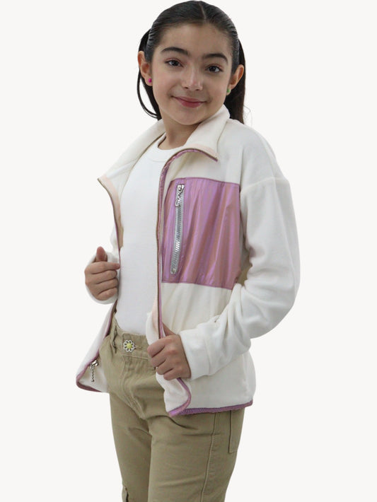 Chamarra de tela afelpada