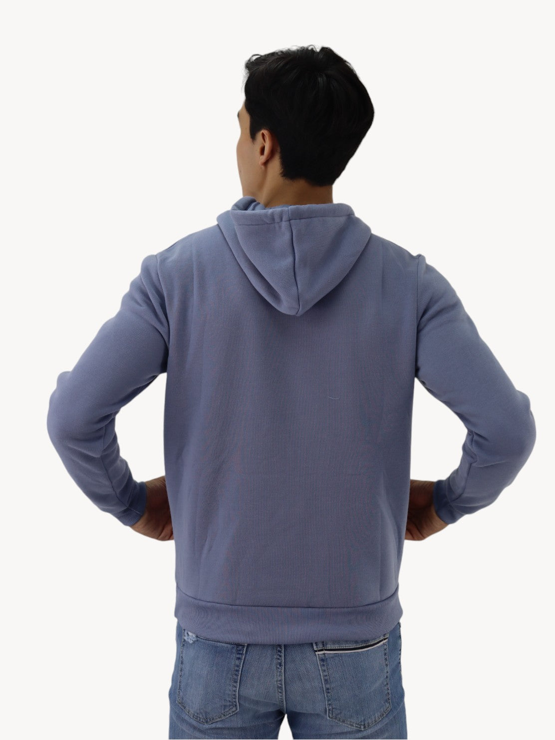Hoodie unisex gris azulado
