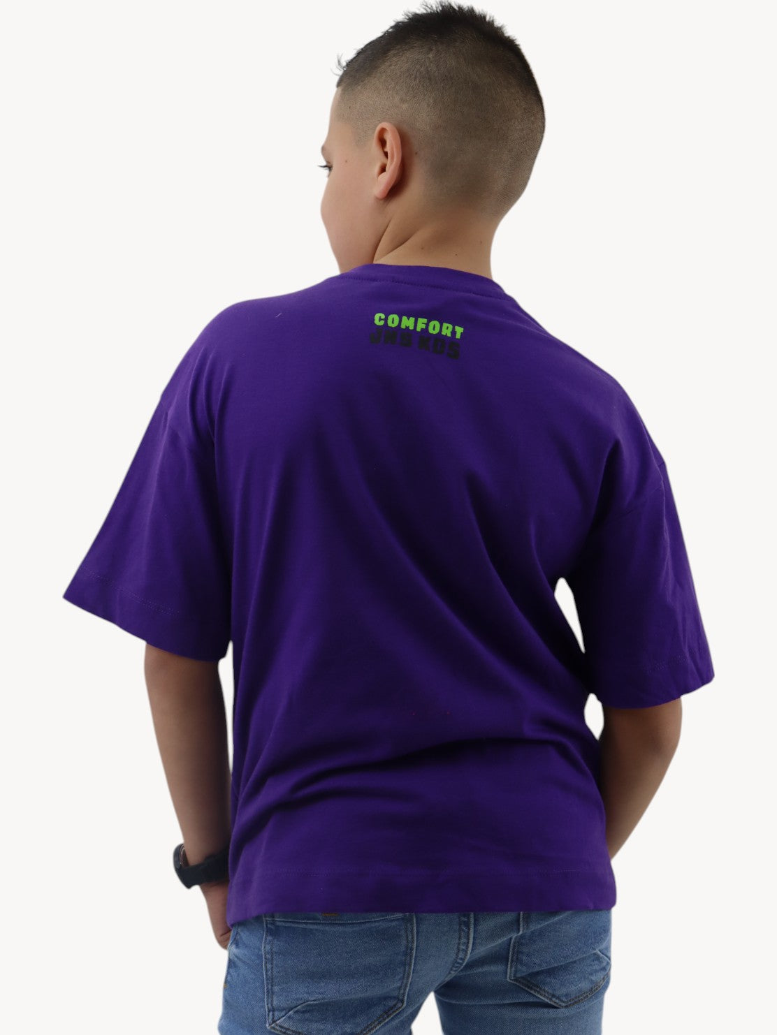 Playera oversize de color morado