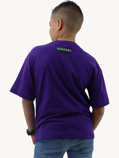 Playera oversize de color morado