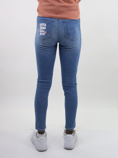 Jeans skinny edición especial con estampado