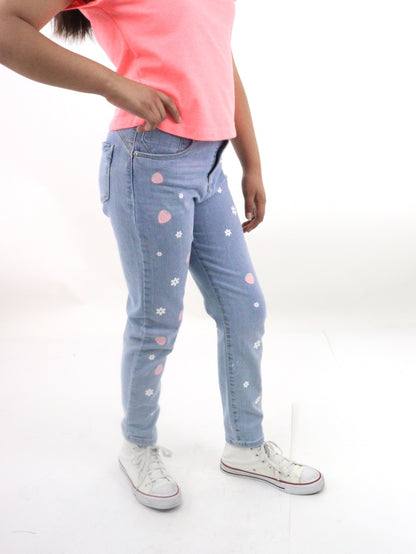 Jeans mom clasic con print floral