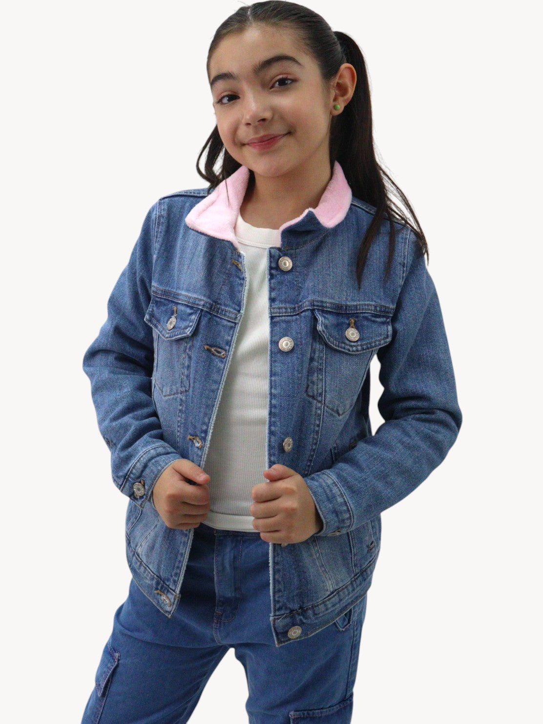 Chamarra Denim Con Forro